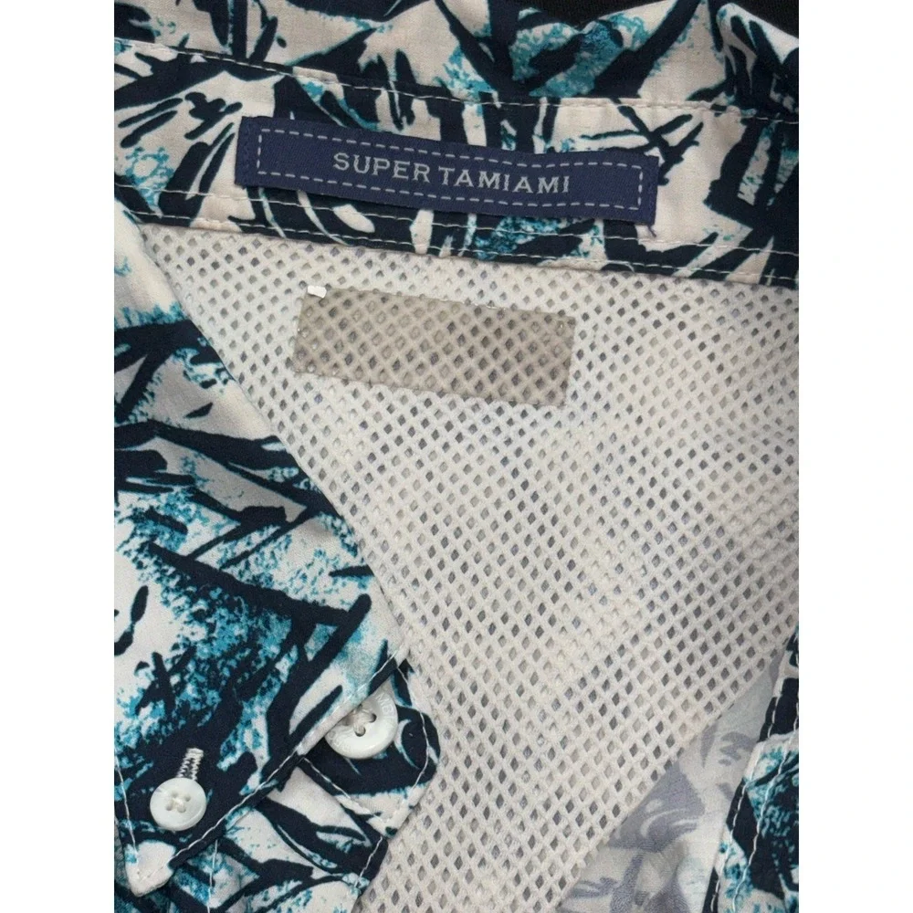 Columbia PFG Super Tamiami Shirt Short Sleeve  Mens XXL Fishing All Over‎ Fish